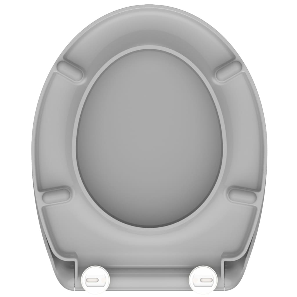 SCHÜTTE Toilettensitz mit Absenkautomatik GREY Duroplast