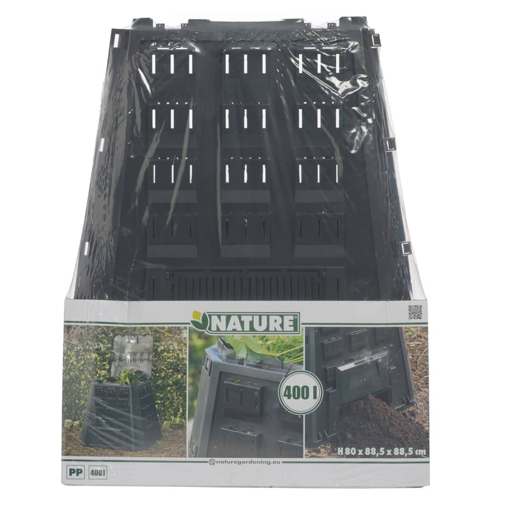 Nature Kompostbehälter Schwarz 400 L 6071480