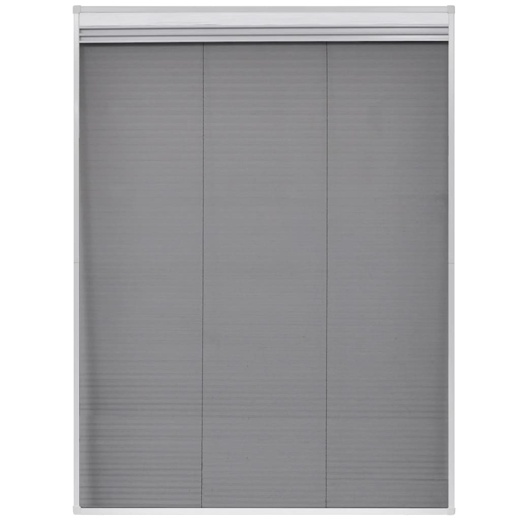 Insektenschutz-Plissee für Fenster Jalousie Aluminium 60x80 cm