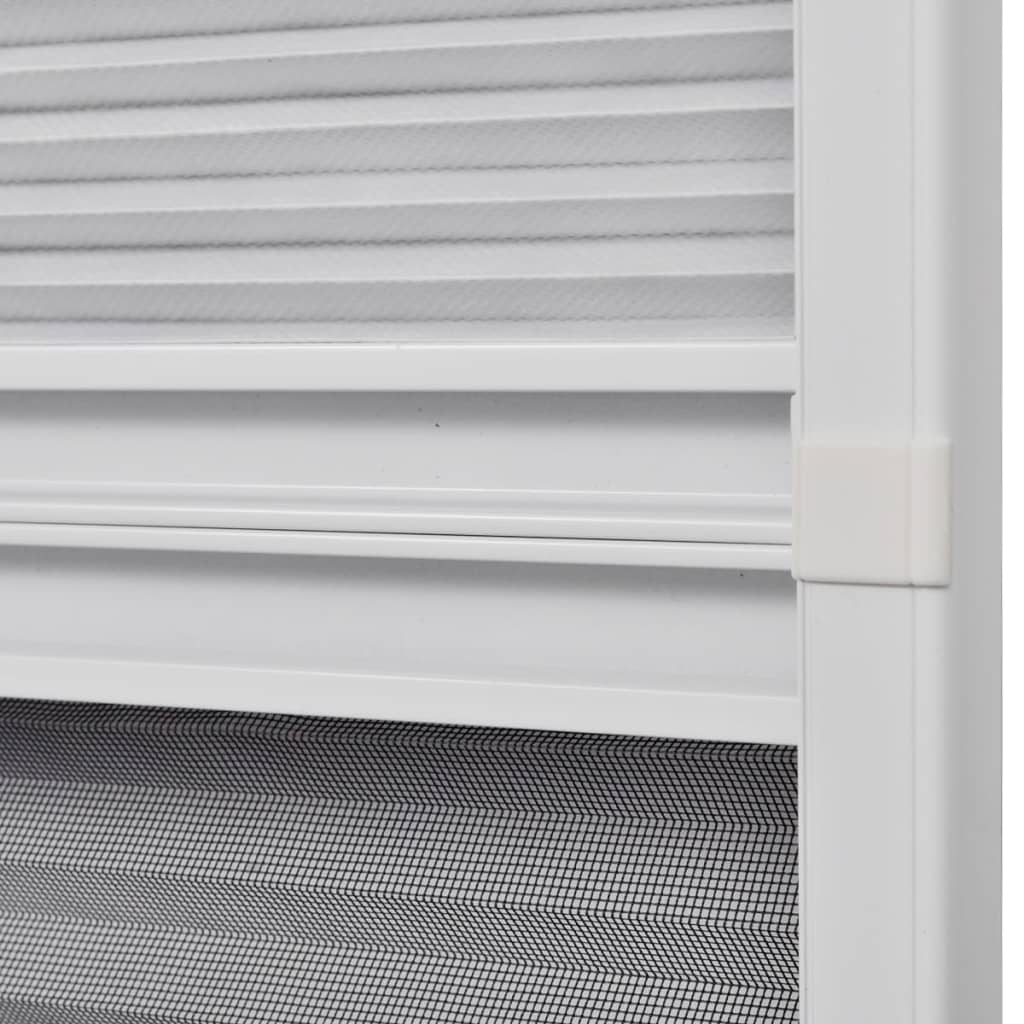 Insektenschutz-Plissee für Fenster Jalousie Aluminium 80x100 cm