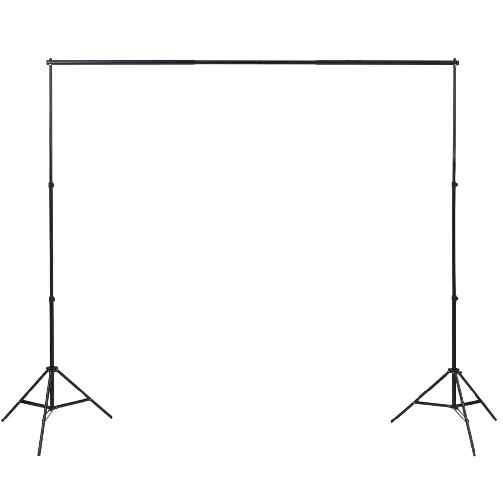 Fotostudio Set 3 Baumwolle-Hintergründe Rahmen verstellbar 3x6m