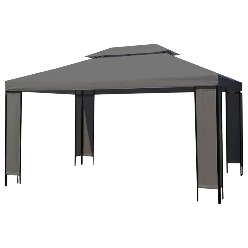 Gartenpavillon Anthrazit 300×400 cm