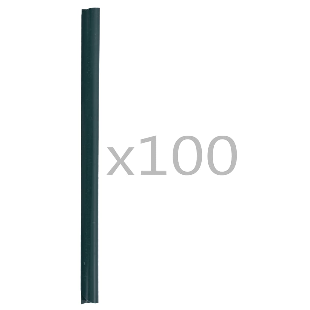 100 Stk. Clips für Sichtschutzstreifen PVC Grün