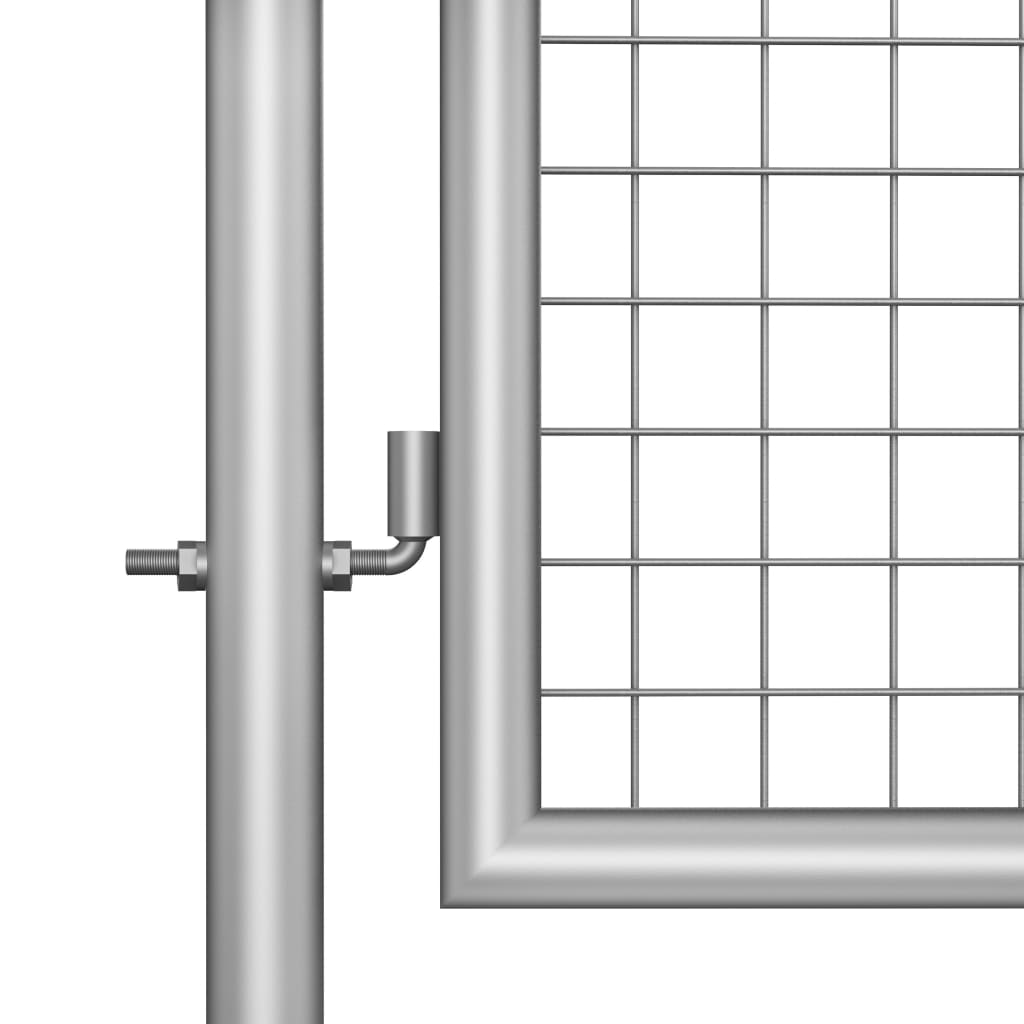 Gartentor Verzinkter Stahl 105x175 cm Silbern