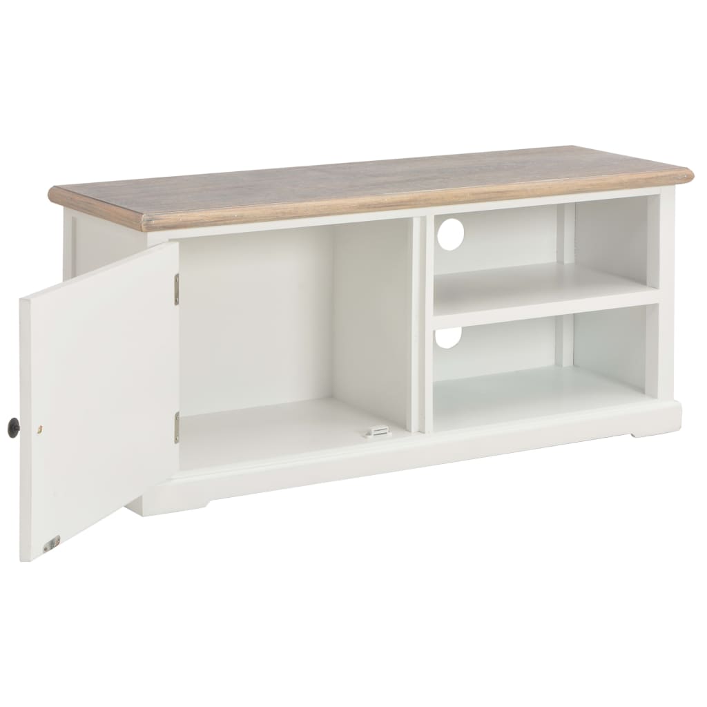 TV-Schrank Weiß 90x30x40 cm Holz