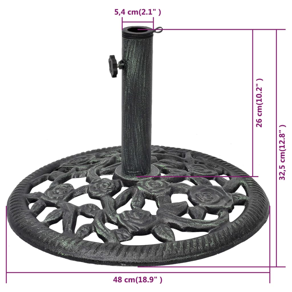 Sonnenschirmständer Gusseisen 12 kg 48 cm