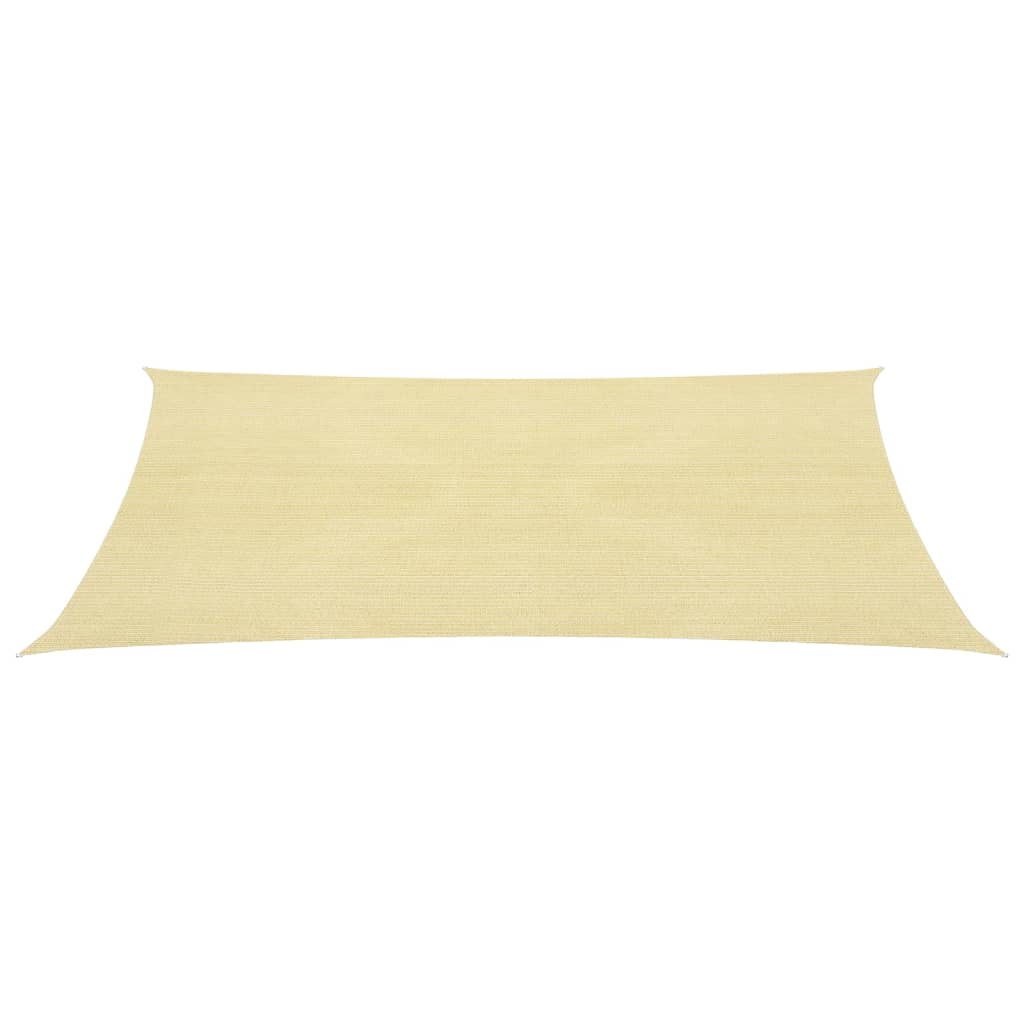 Sonnensegel HDPE Rechteckig 4x6 m Beige