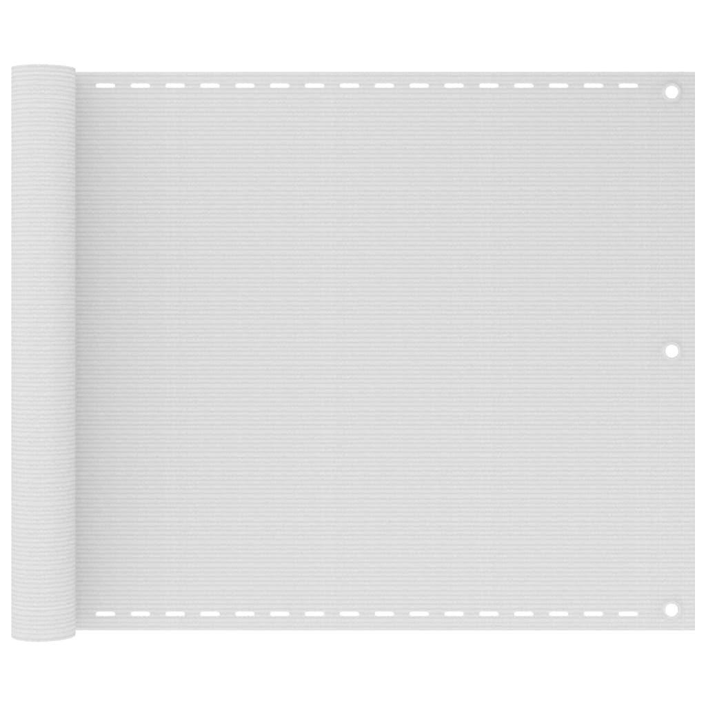 Balkonsichtschutz HDPE 75x400 cm weiß