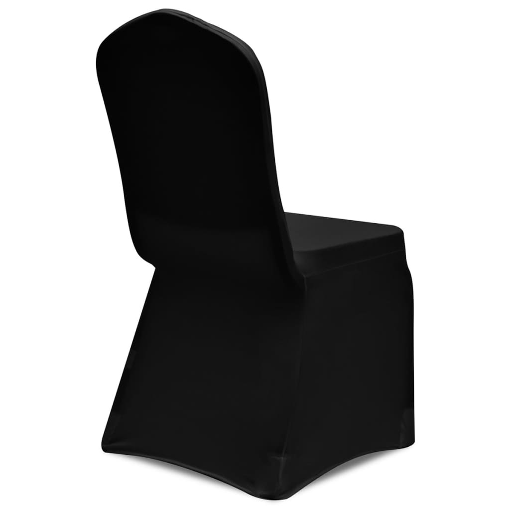 Stretch Stuhlbezug 4 Stück Schwarz
