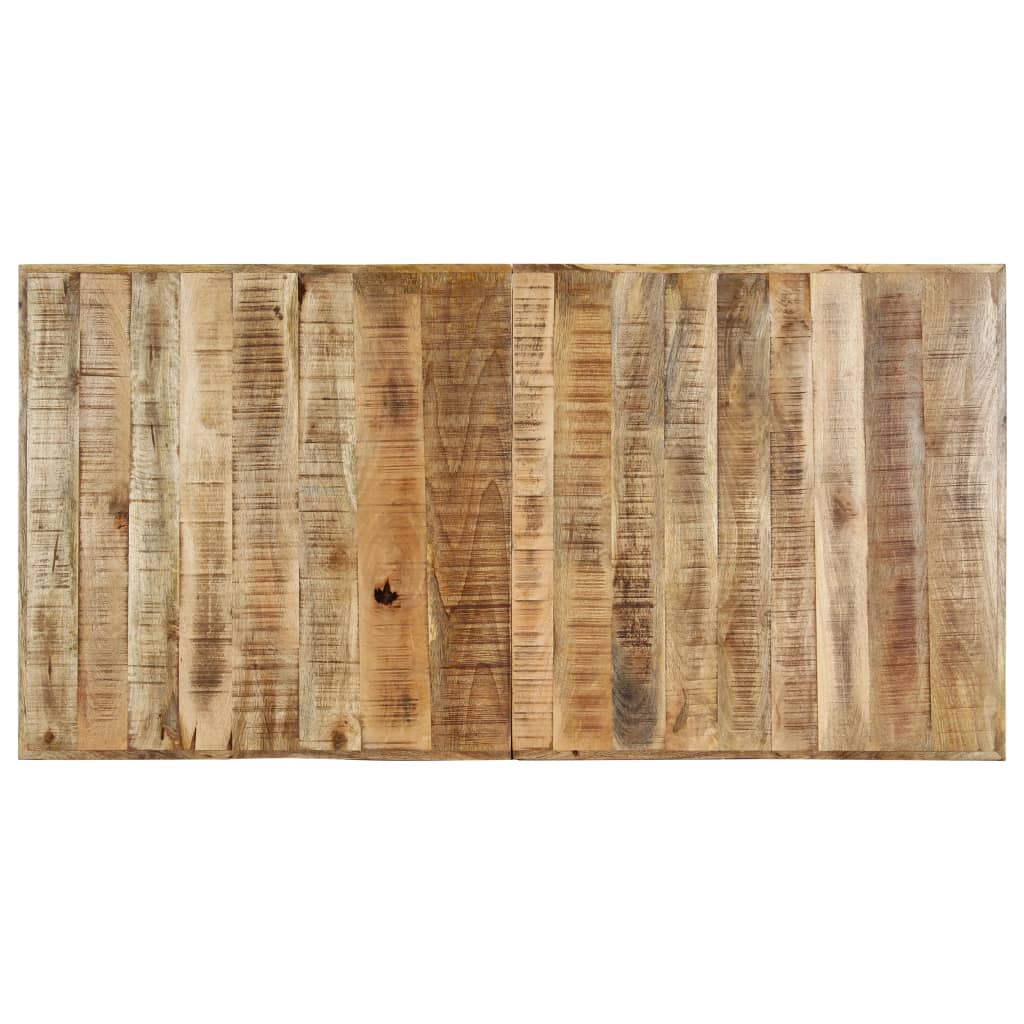 Esstisch 160 x 80 x 75 cm Raues Mangoholz Massiv