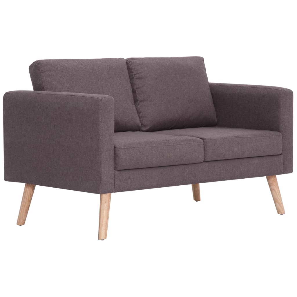 2-Sitzer-Sofa Stoff Taupe