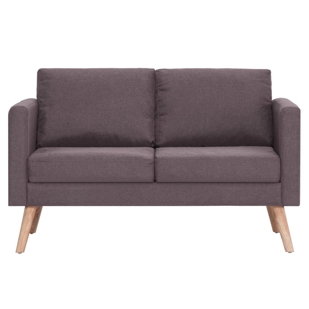 2-Sitzer-Sofa Stoff Taupe