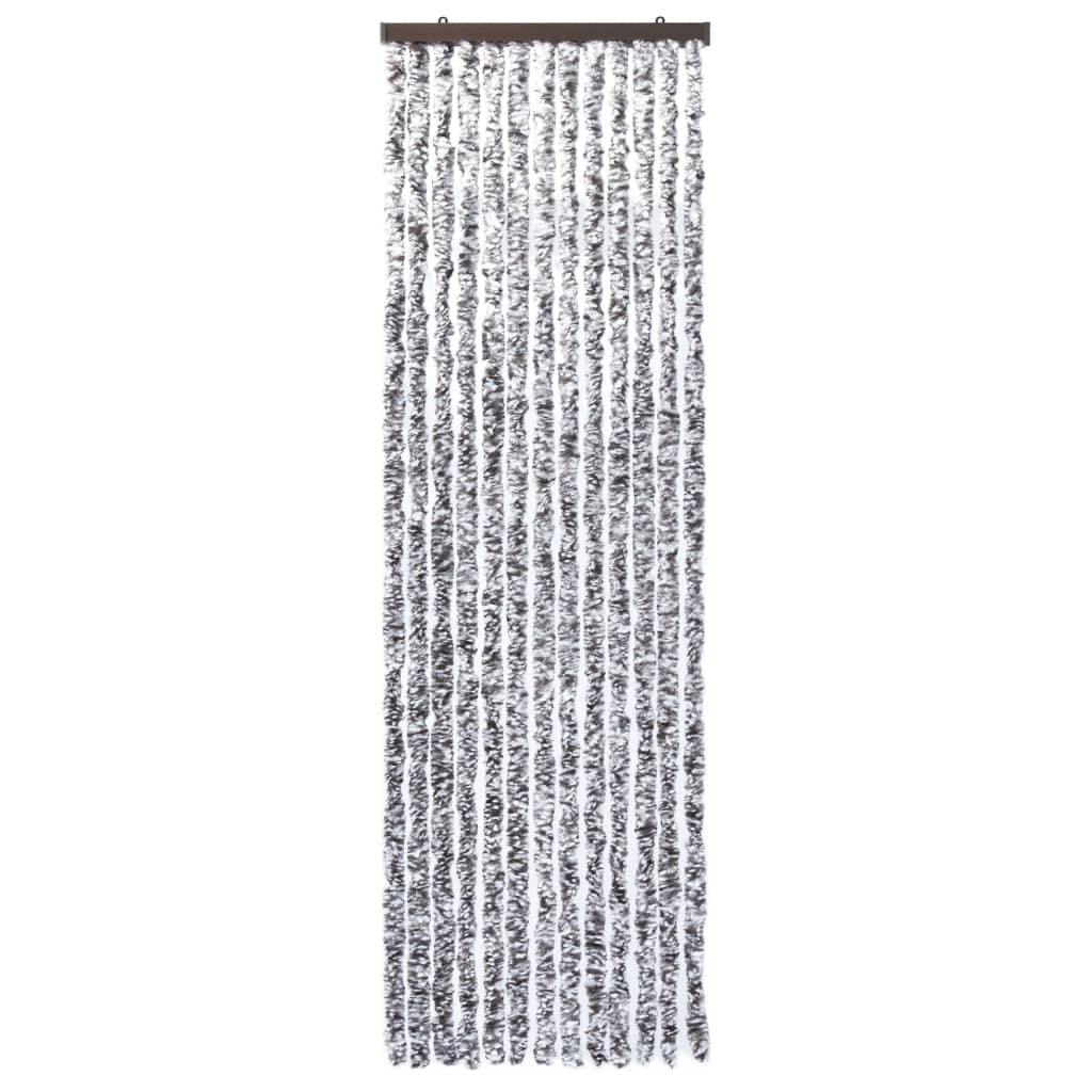 Insektenschutz-Vorhang Braun und Beige 56x185 cm Chenille