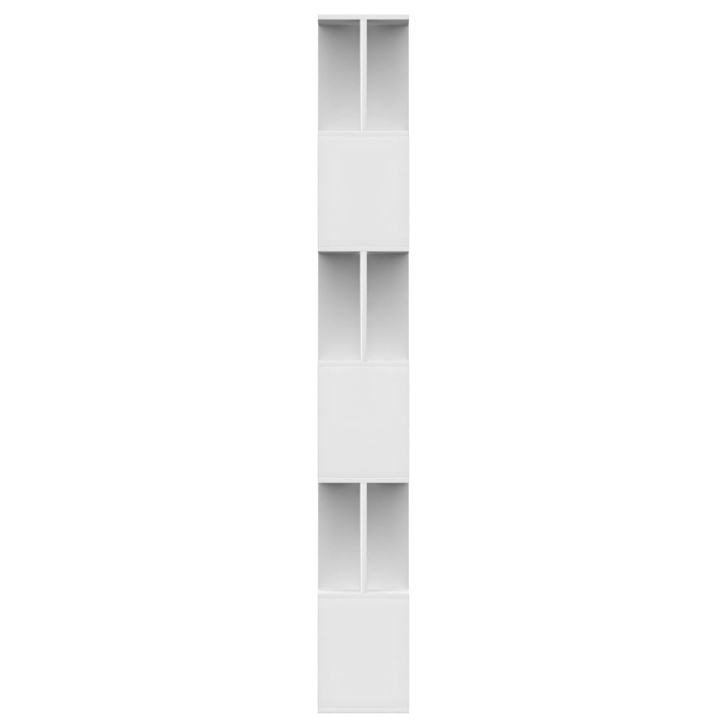 Bücherregal/Raumteiler Weiß 80x24x192 cm Holzwerkstoff