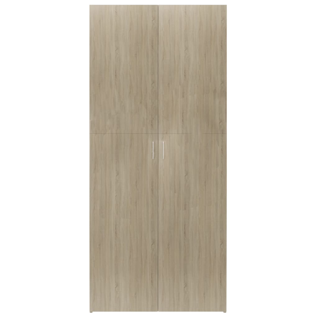 Schuhschrank Sonoma-Eiche 80x35,5x180 cm Holzwerkstoff