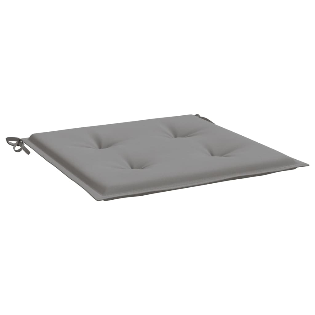 Gartenstuhl-Kissen 4 Stk. Grau 40x40x3 cm Oxford-Gewebe