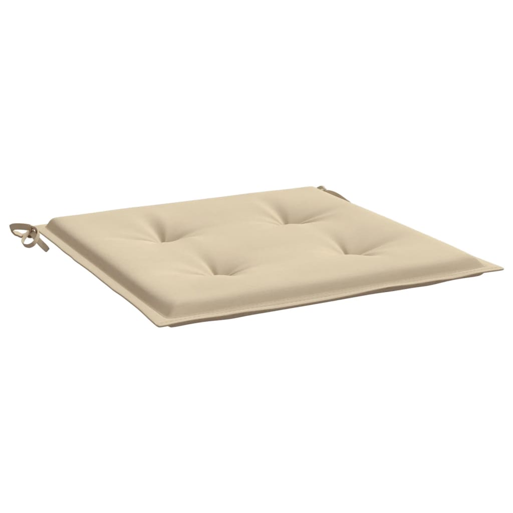 Gartenstuhl-Kissen 2 Stk. Beige 50x50x3 cm Oxford-Gewebe