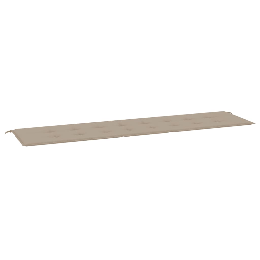 Gartenbank-Auflage Taupe 200x50x3 cm Oxford-Gewebe