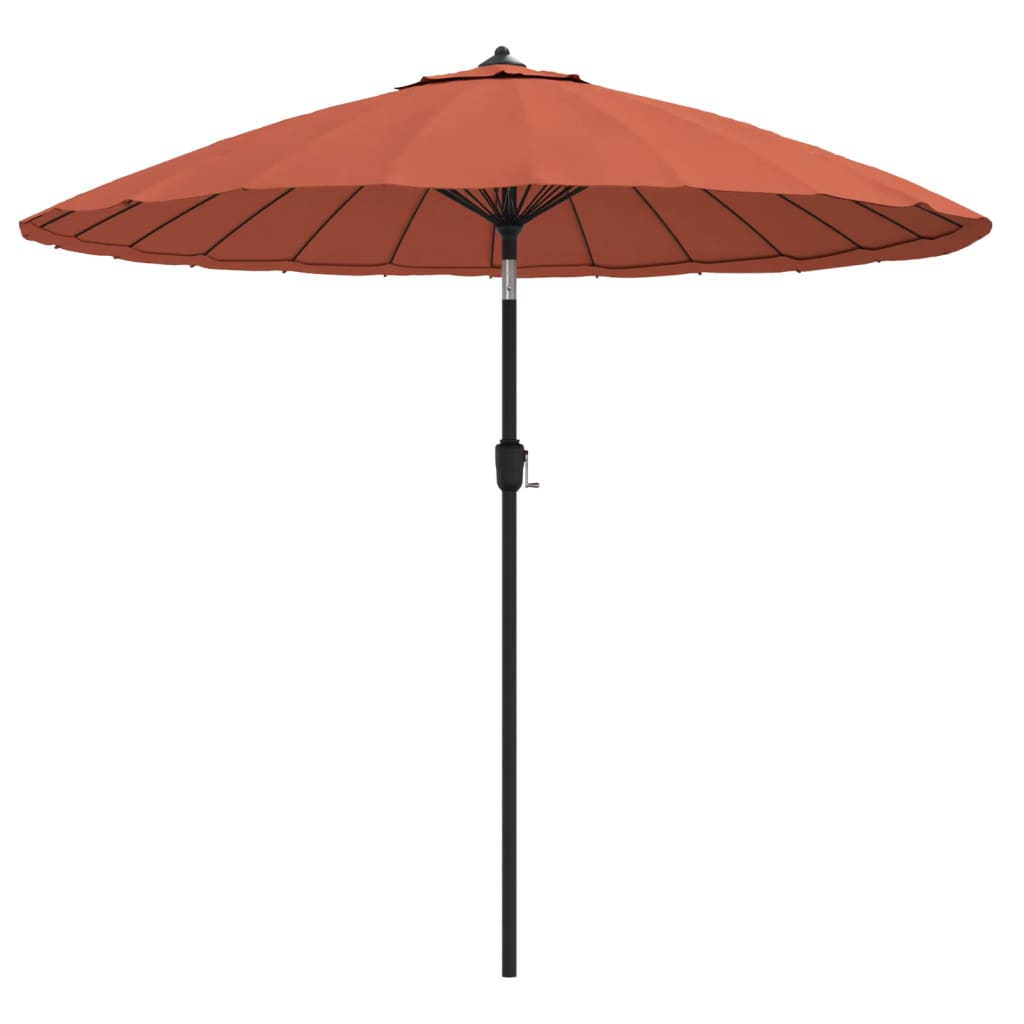 Sonnenschirm mit Aluminium-Mast 270 cm Terracotta-Rot