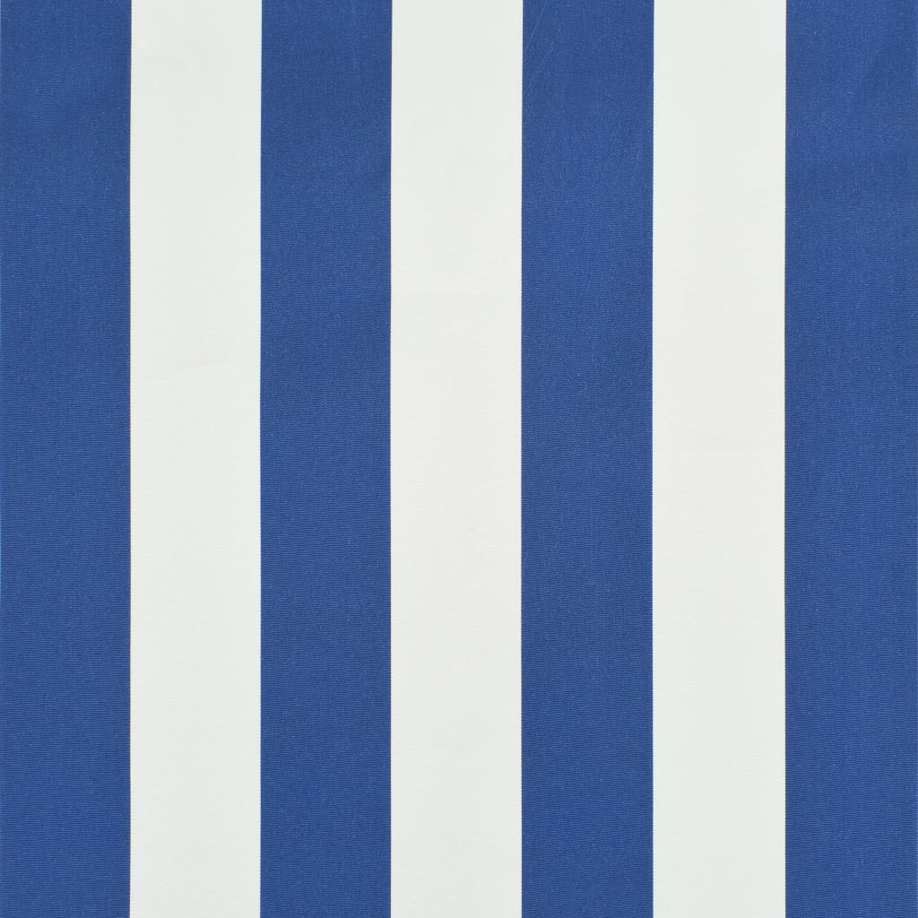 Einziehbare Markise 100×150 cm Blau und Weiß