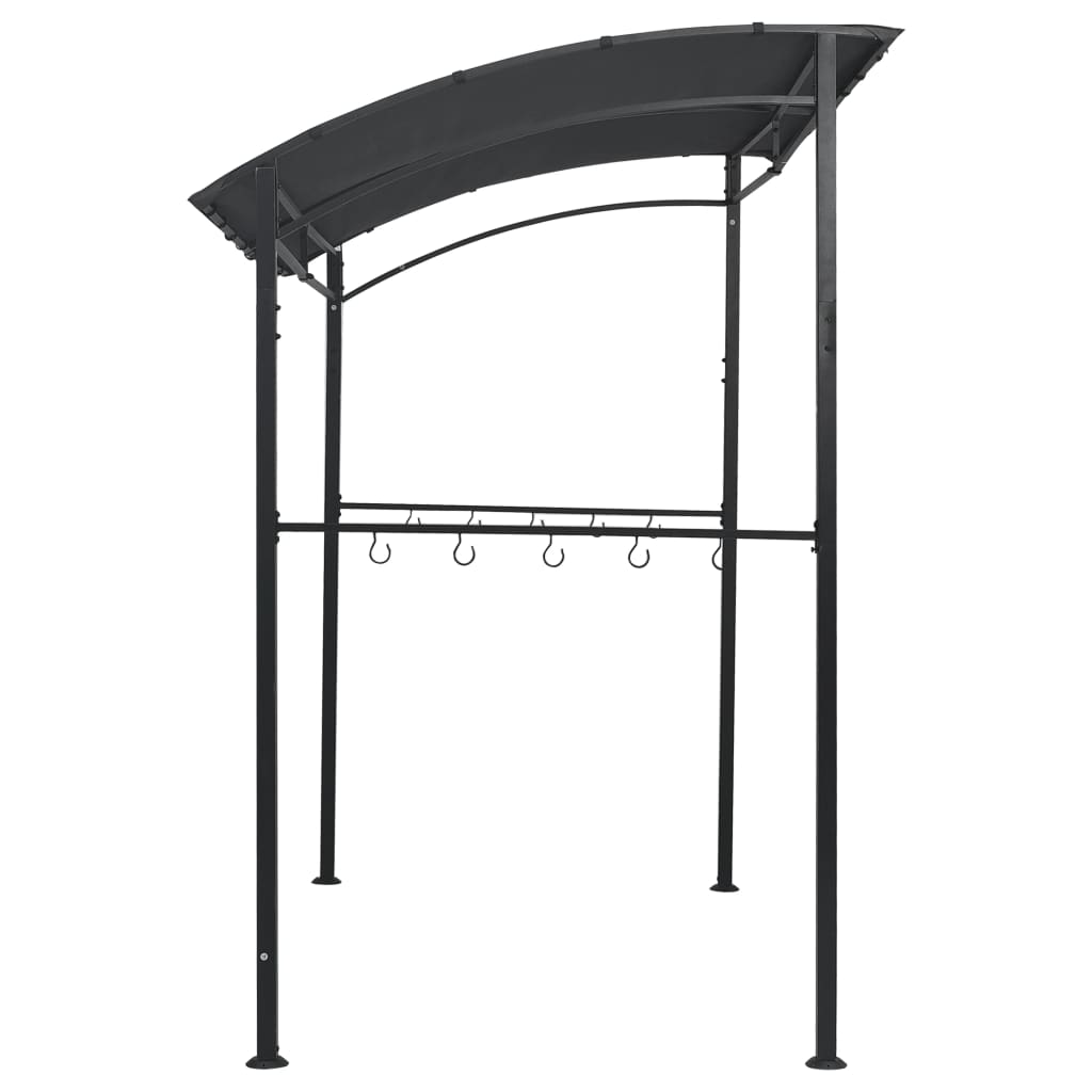 BBQ-Pavillon 215x150x220 cm Anthrazit Stahl