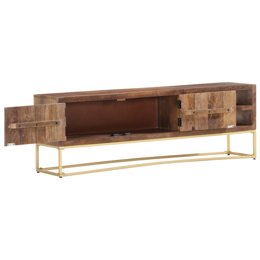 TV-Schrank 138x30x46 cm Massivholz Mango