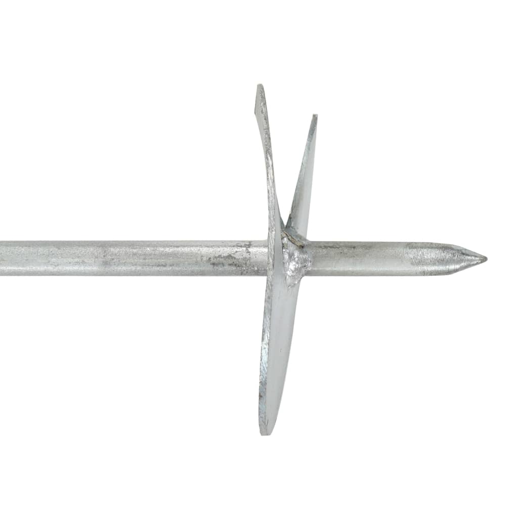 Erdanker 6 Stk. 10×60 cm Verzinktes Metall