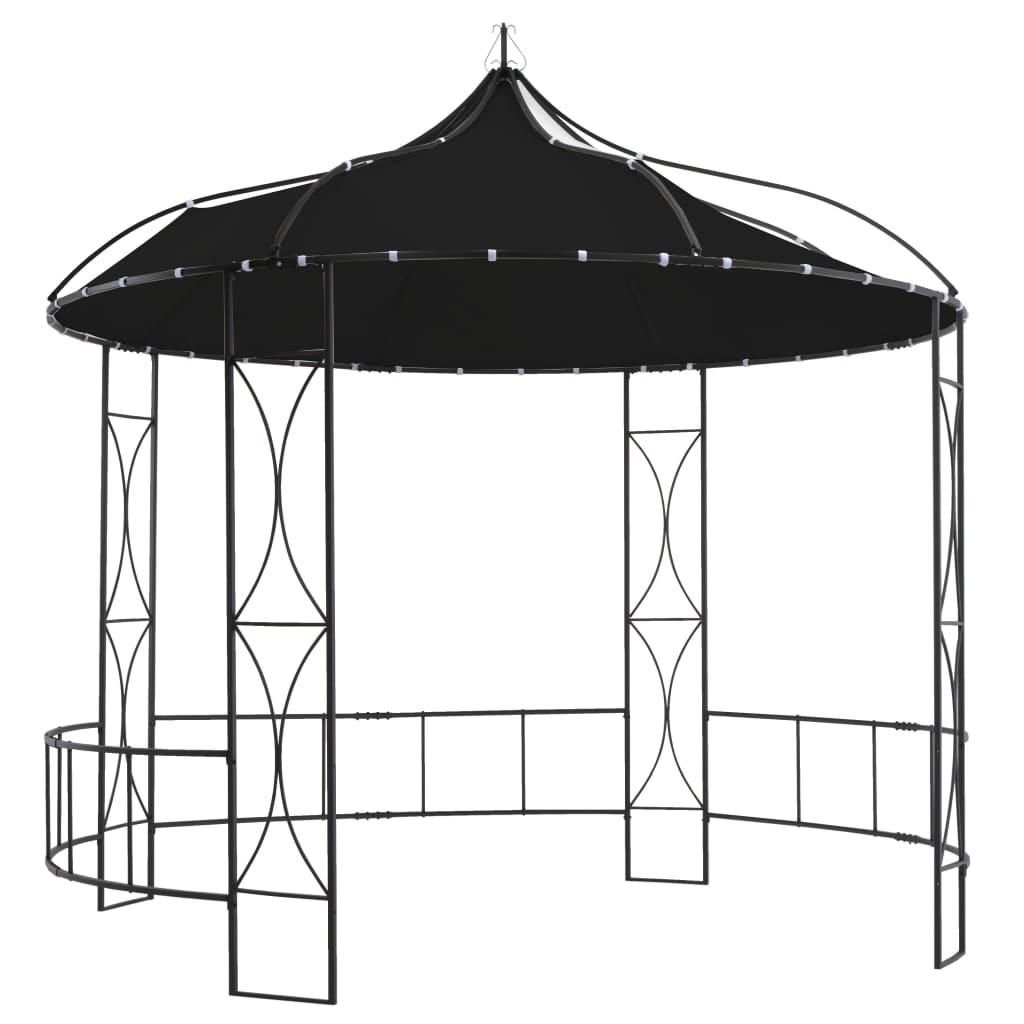 Pavillon 300 x 290 cm Anthrazit Rund