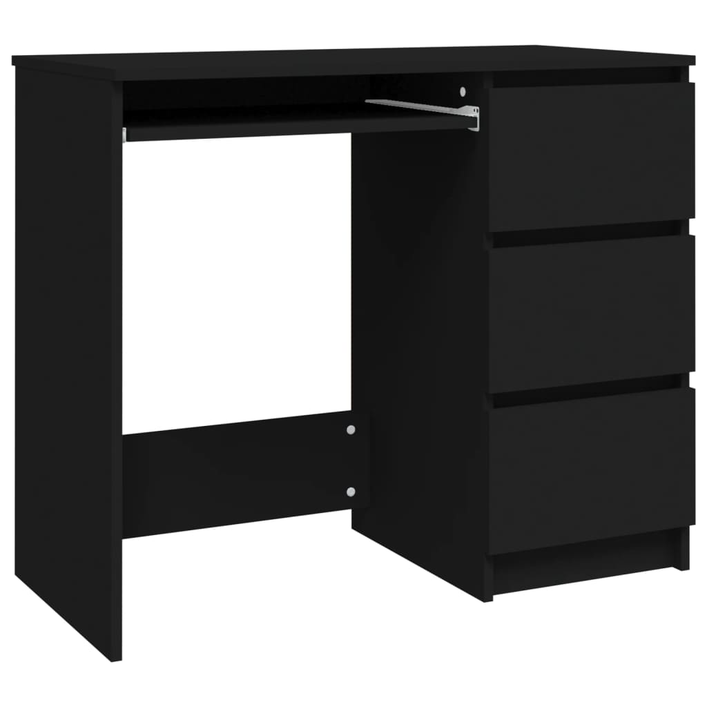 Schreibtisch Schwarz 90x45x76 cm Holzwerkstoff