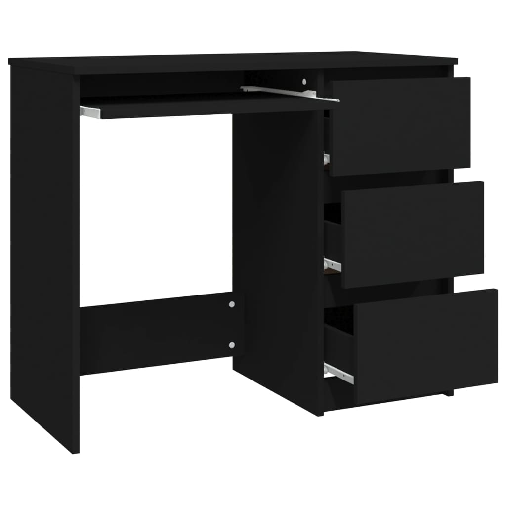 Schreibtisch Schwarz 90x45x76 cm Holzwerkstoff
