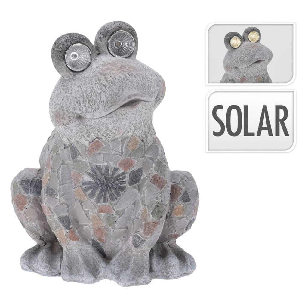 ProGarden Gartendeko Frosch mit Solarlampe MGO