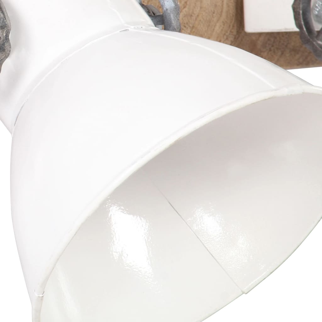 Wandlampe Industriestil Weiß 90x25 cm E27