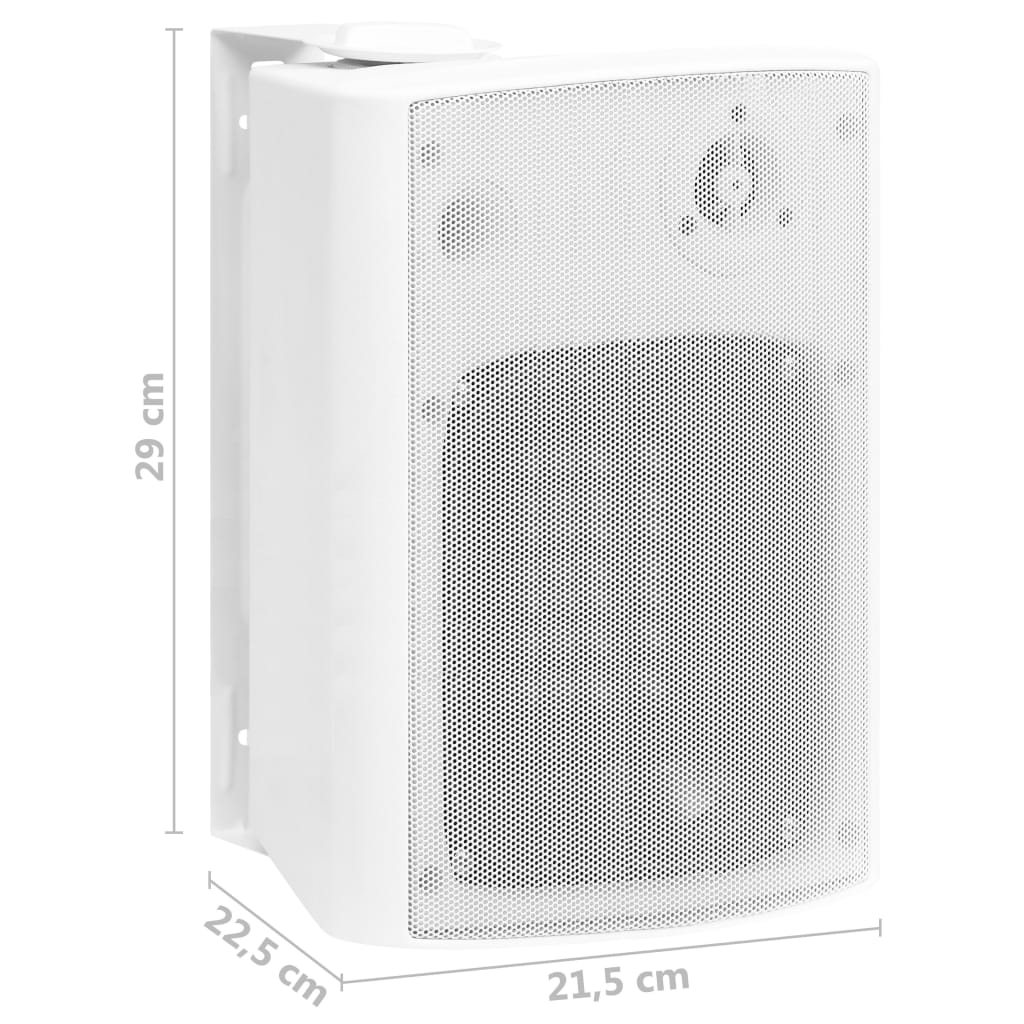 Wandlautsprecher Stereo 2 Stk. Weiß Indoor Outdoor 120 W