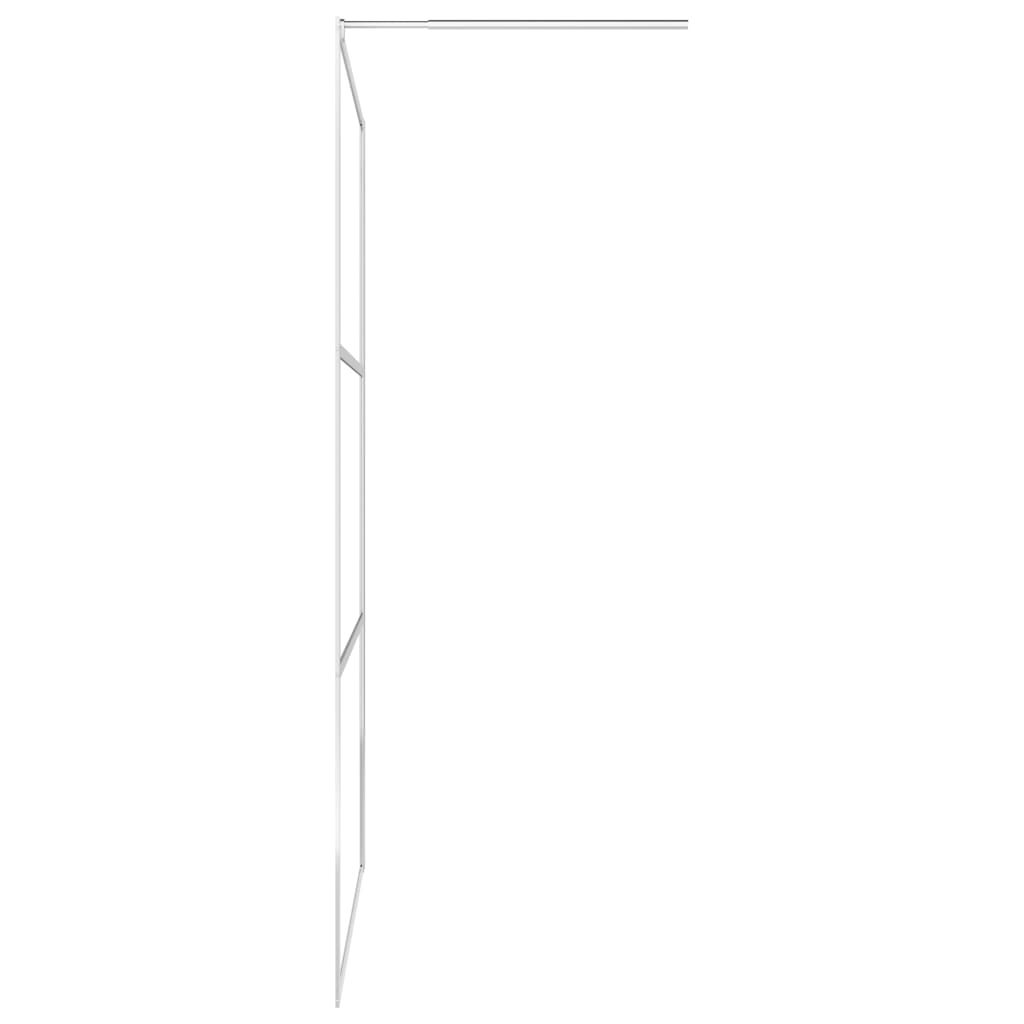 Begehbare Duschwand mit voll mattiertem ESG-Glas 115x195 cm