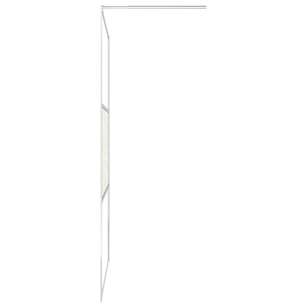 Duschwand für Begehbare Dusche ESG-Glas Steindesign 115x195 cm