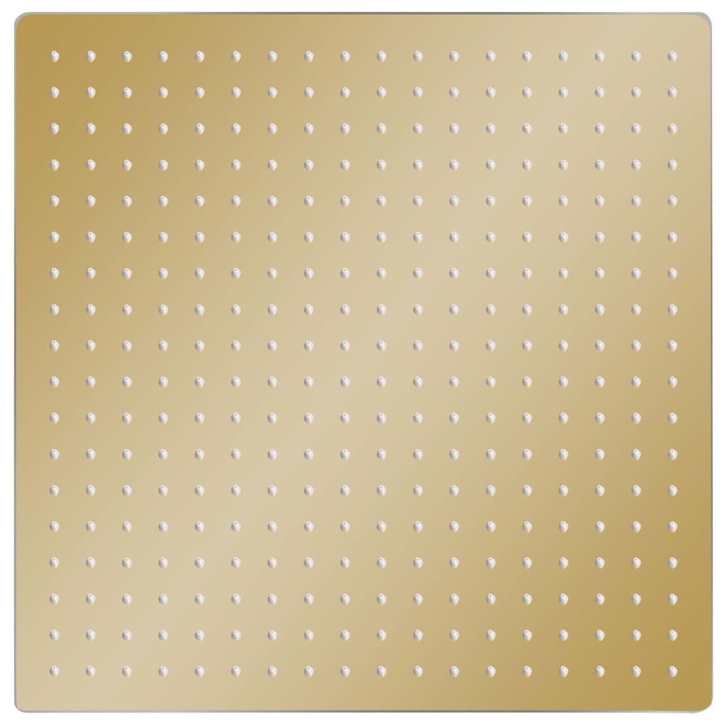 Regenbrause Edelstahl 50x50 cm Quadrat Golden