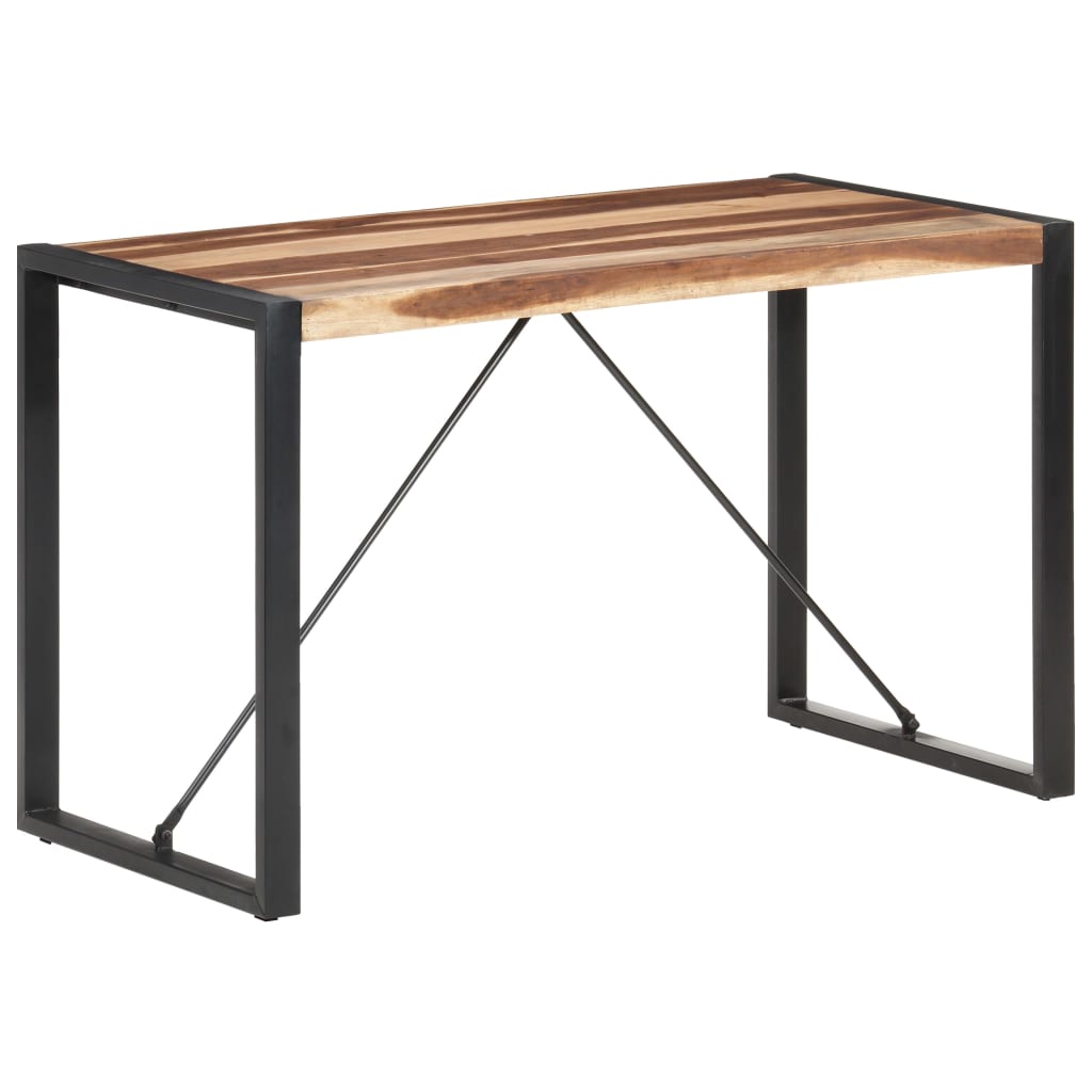 Esstisch 120x60x75 cm Massivholz mit Palisander-Finish