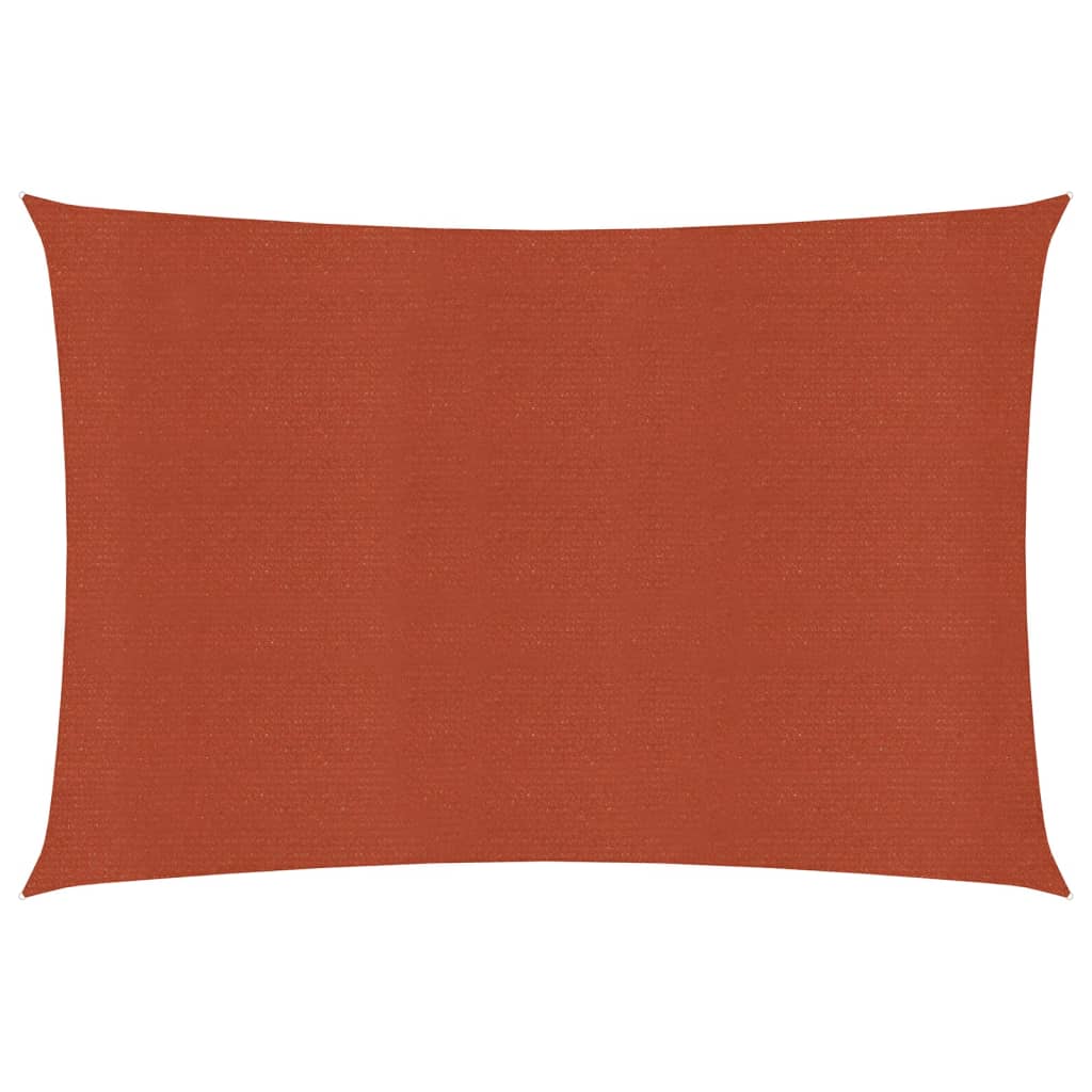 Sonnensegel 160 g/m² Terracotta-Rot 2,5x4 m HDPE