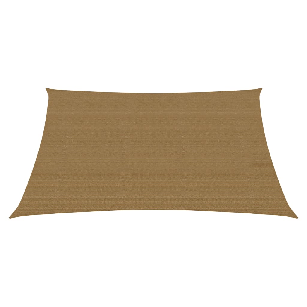 Sonnensegel 160 g/m² Taupe 3,6x3,6 m HDPE