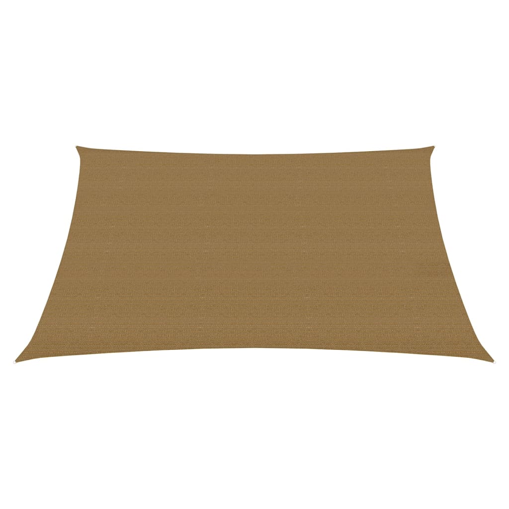 Sonnensegel 160 g/m² Taupe 6x6 m HDPE