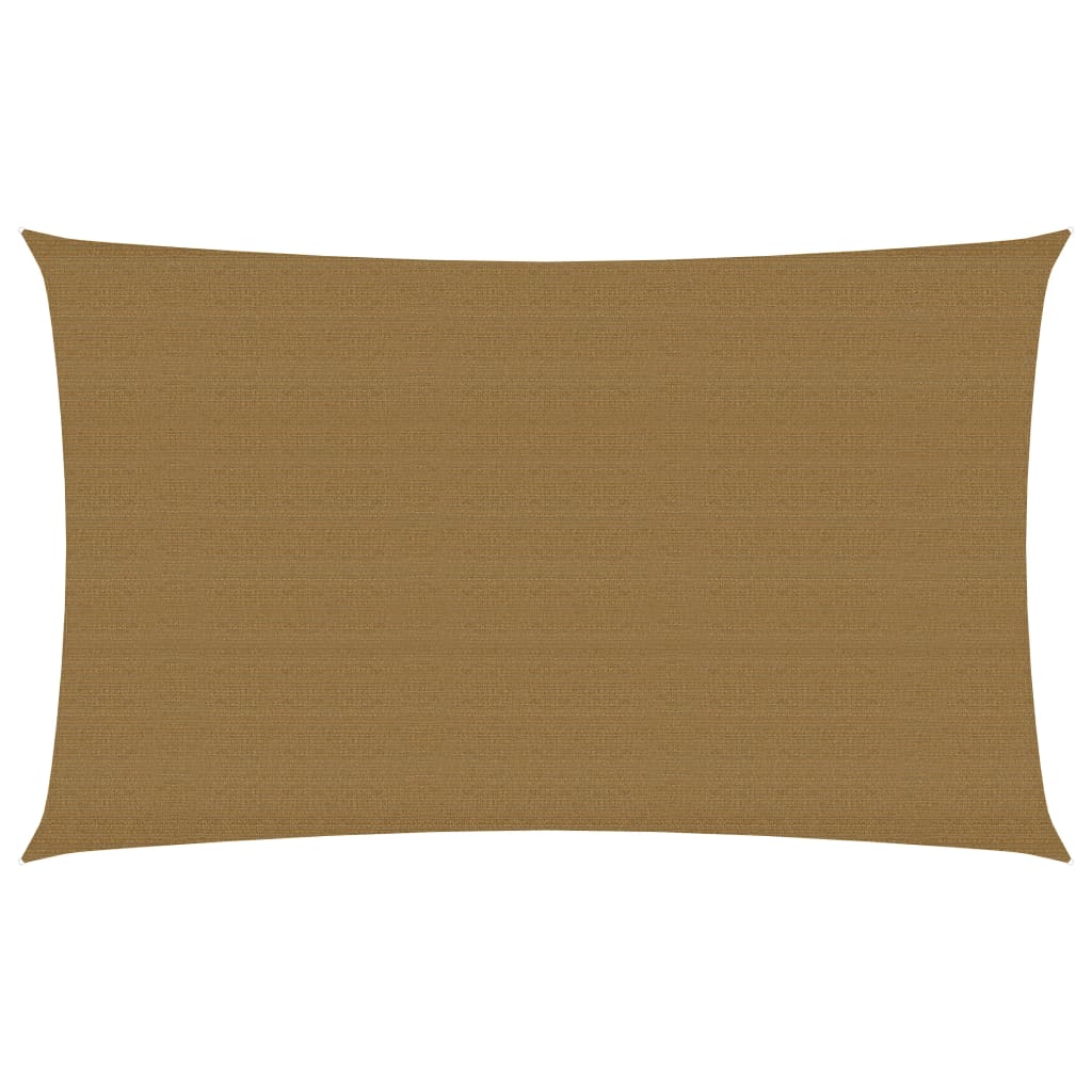 Sonnensegel 160 g/m² Taupe 2x5 m HDPE