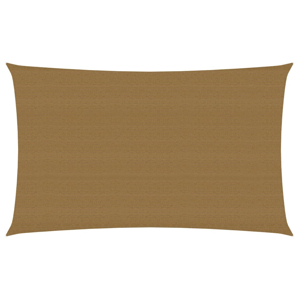 Sonnensegel 160 g/m² Taupe 4x7 m HDPE