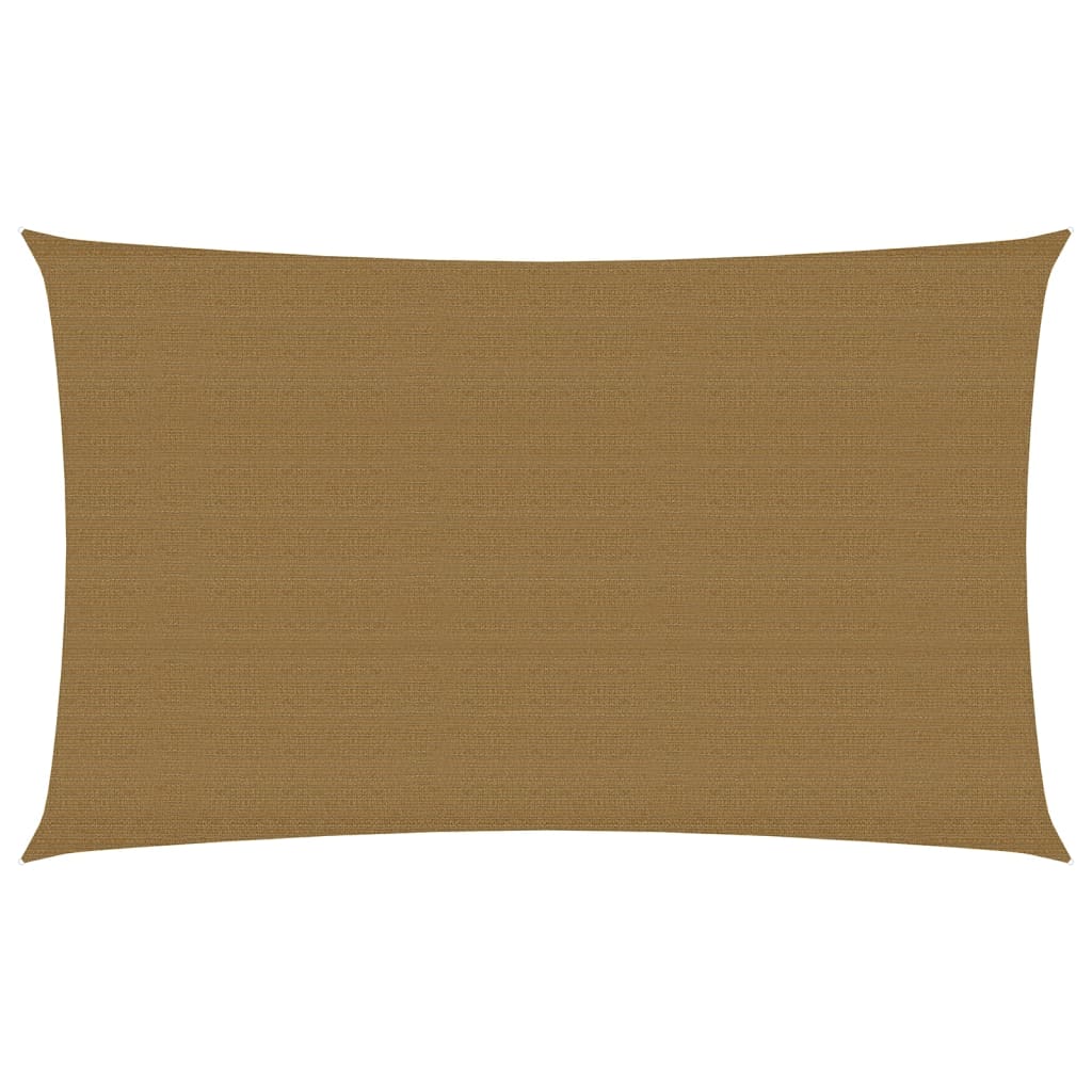 Sonnensegel 160 g/m² Taupe 5x8 m HDPE