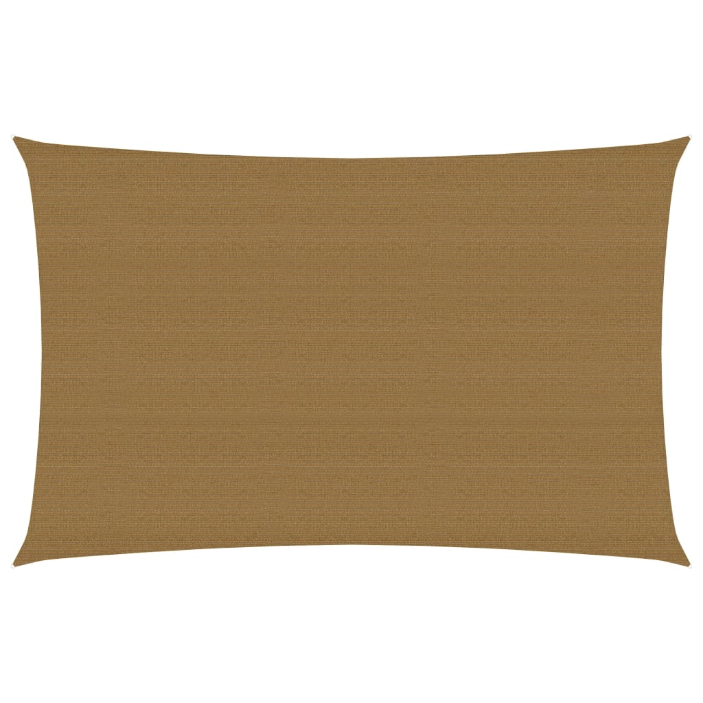 Sonnensegel 160 g/m² Taupe 6x8 m HDPE