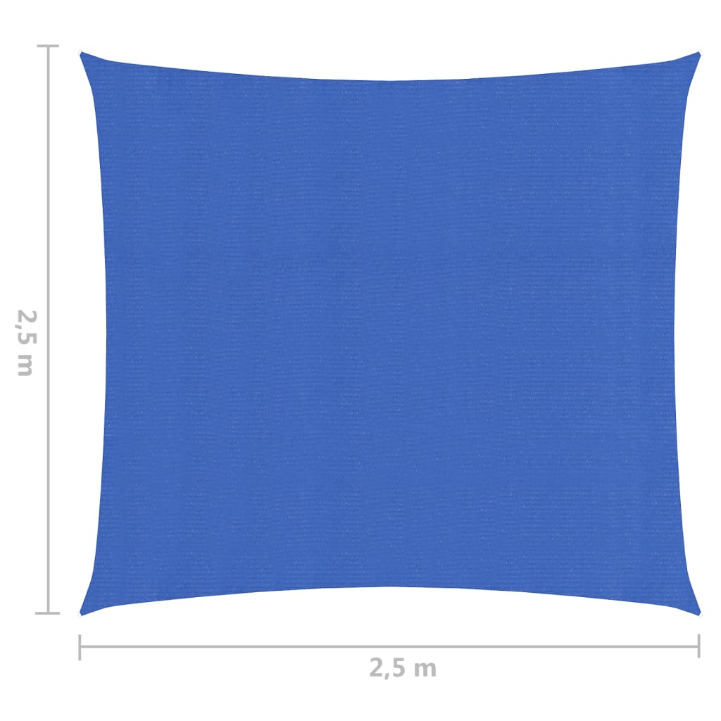 Sonnensegel 160 g/m² Blau 2,5x2,5 m HDPE