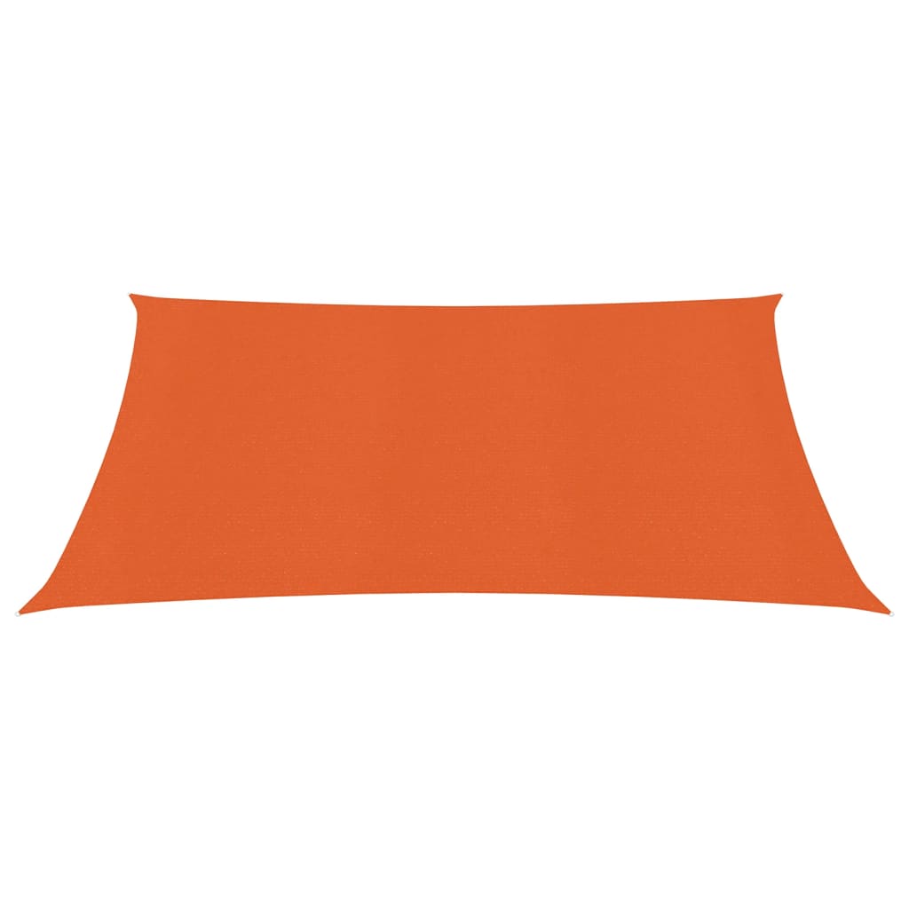 Sonnensegel 160 g/m² Quadratisch Orange 4x4 m HDPE