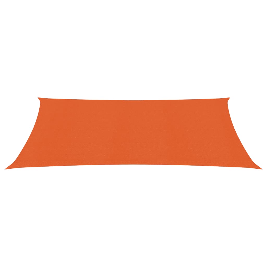 Sonnensegel 160 g/m² Rechteckig Orange 4x7 m HDPE