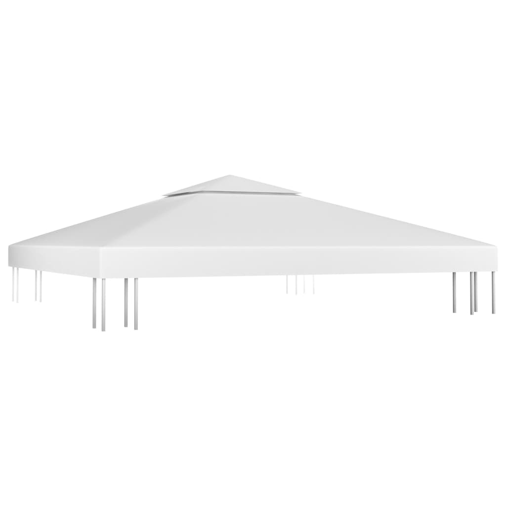 Pavillon-Dachplane mit Kaminabzug 310 g/m² 3x3 m Weiß