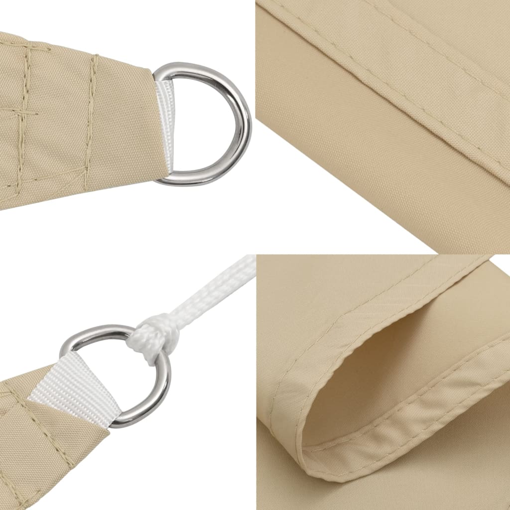 Sonnensegel Oxford-Gewebe Rechteckig 2,5x3 m Beige