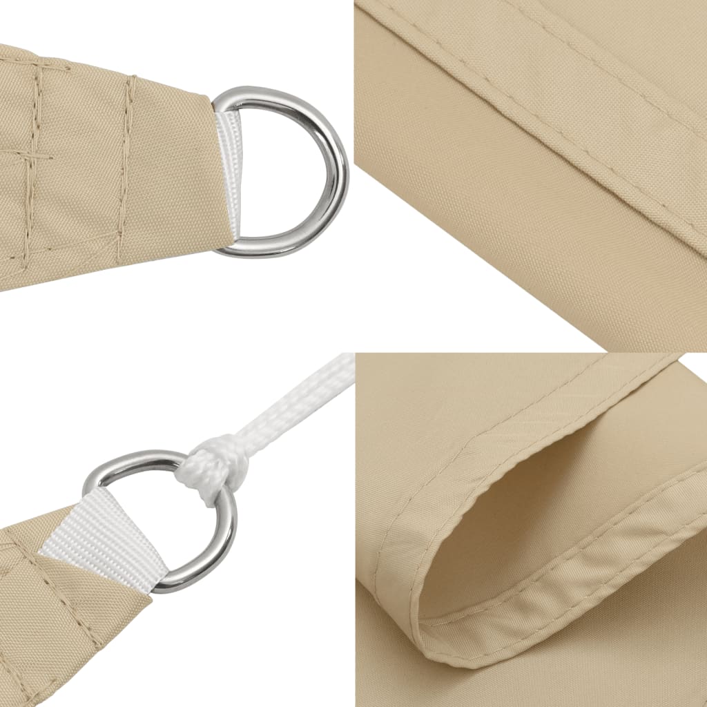 Sonnensegel Oxford-Gewebe Rechteckig 3x4 m Beige